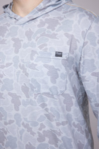 Marsh Wear Buxton Tech Hoodie for Men in Grey Mallard Camo