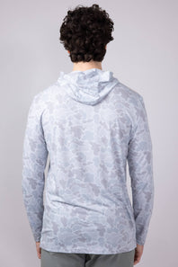 Marsh Wear Buxton Tech Hoodie for Men in Grey Mallard Camo