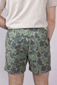 Marsh Wear Fulton Volley 6” Shorts for Men in Green Mallard Camo
