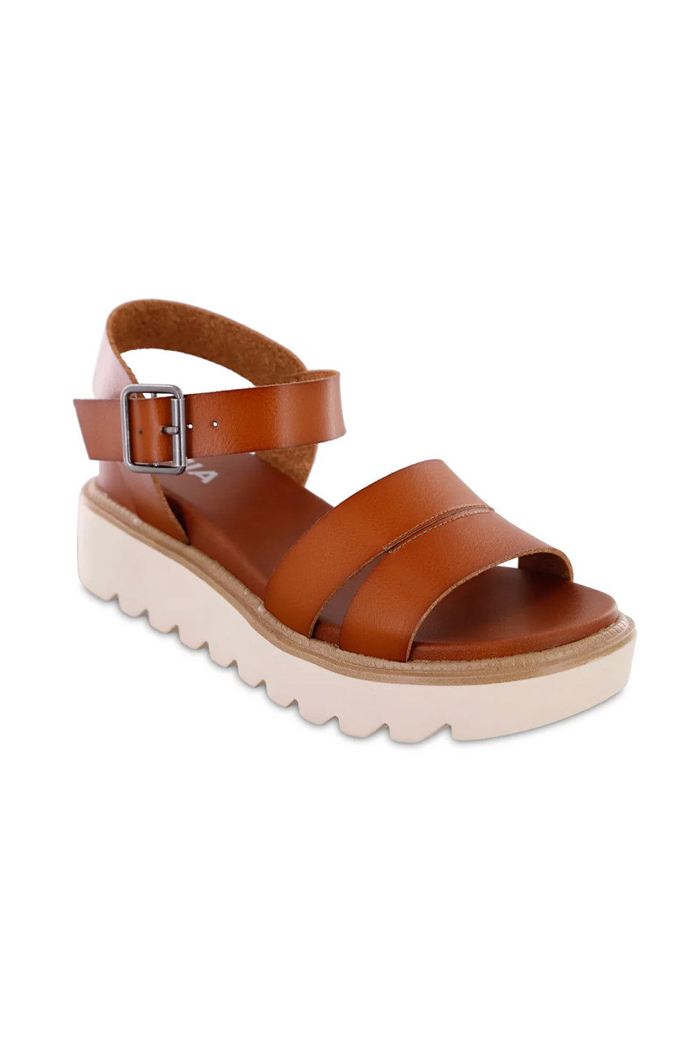 MIA Jovie Platform Sandals for Women in Cognac
