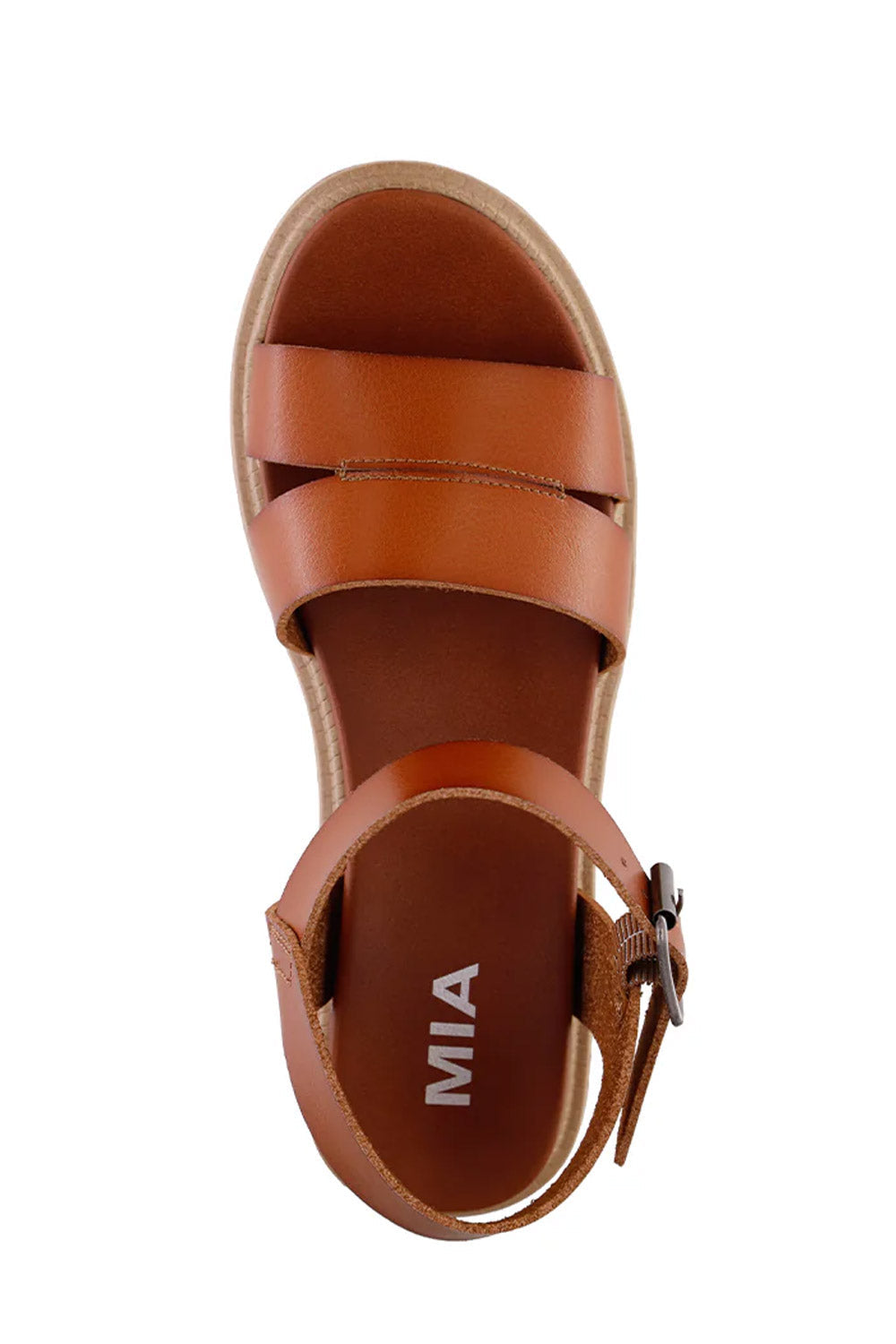 MIA Jovie Platform Sandals for Women in Cognac