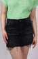 Mica High Rise Raw Hem Denim Mini Skirt for Women