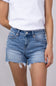 Mica High Rise Cut Off Denim Shorts for Women