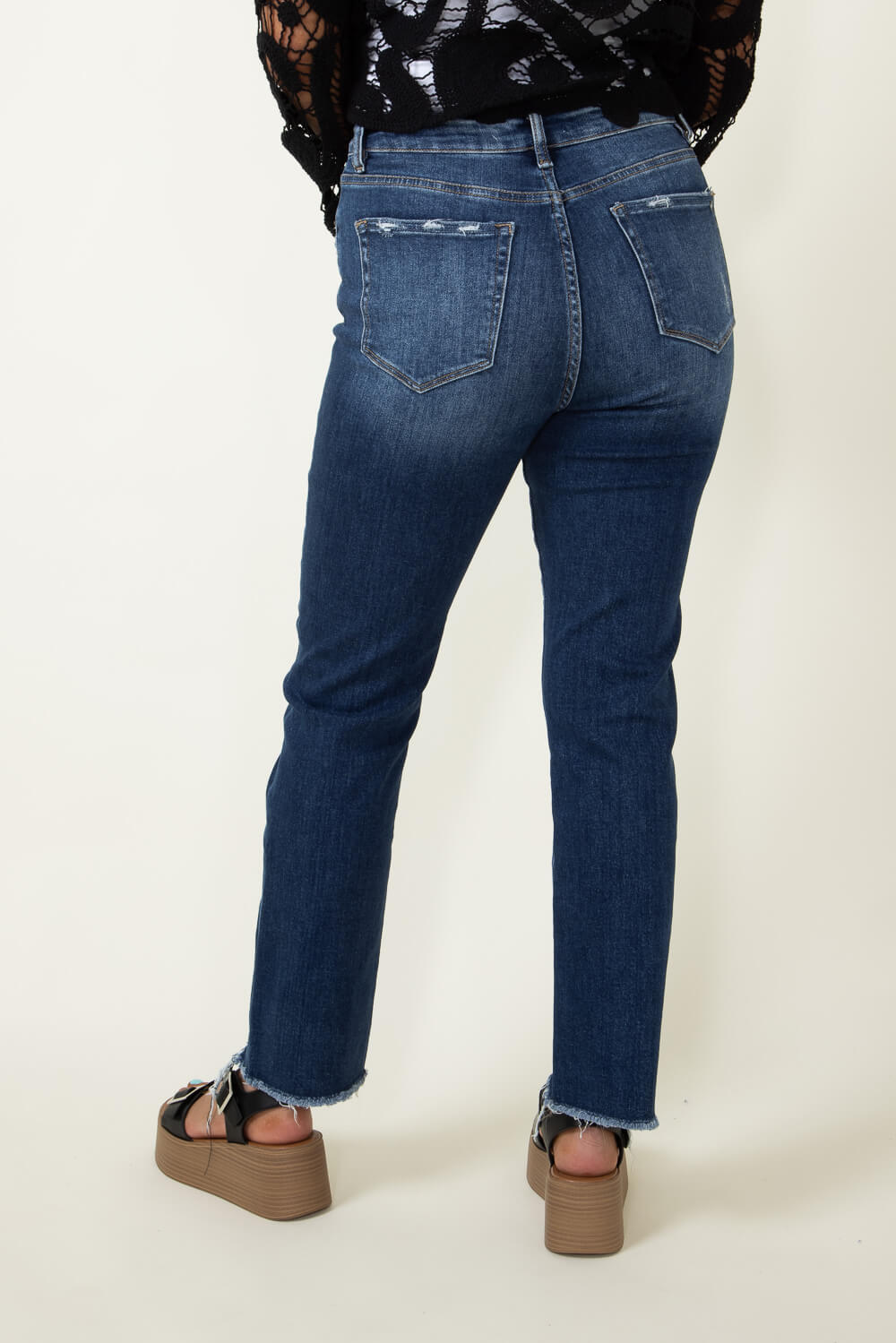 Mica Super High Rise Straight Jeans for Women