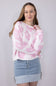 Miracle Floral Lightweight Sweater for Women in Ivory Pink
