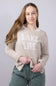 Miracle Lake Life Lightweight Sweater for Women in Khaki/Ivory
