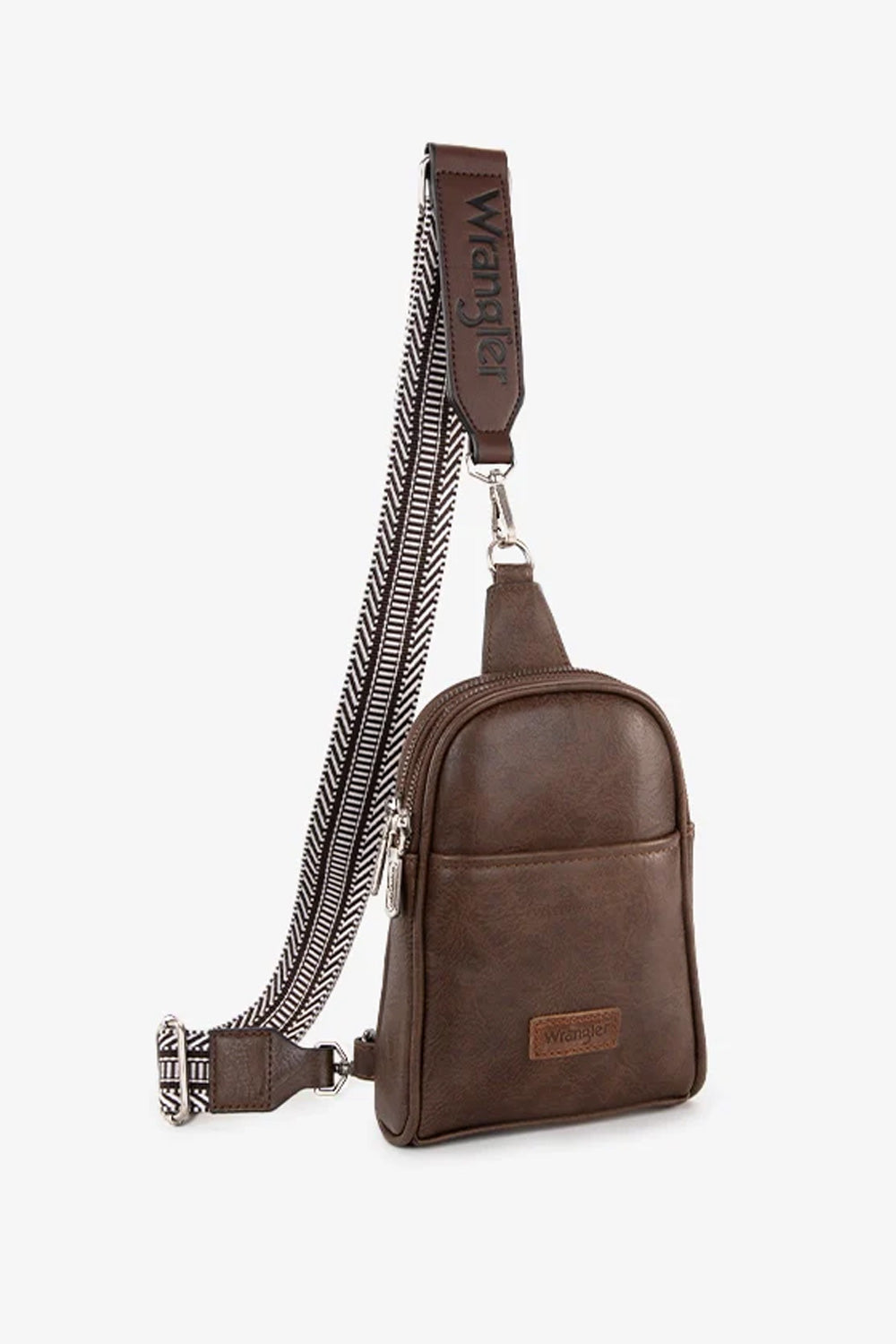 Wrangler Crossbody Sling Bag for Women in Brown