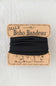 Natural Life Half Boho Bandeau Headband in Black