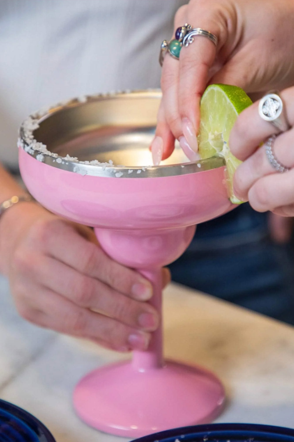 ORCA Rita 13 oz Insulated Margarita Lidded Tumbler in Pink