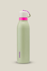 Owala FreeSip Twist 24oz Stainless Steel Water Bottle in Energized Green