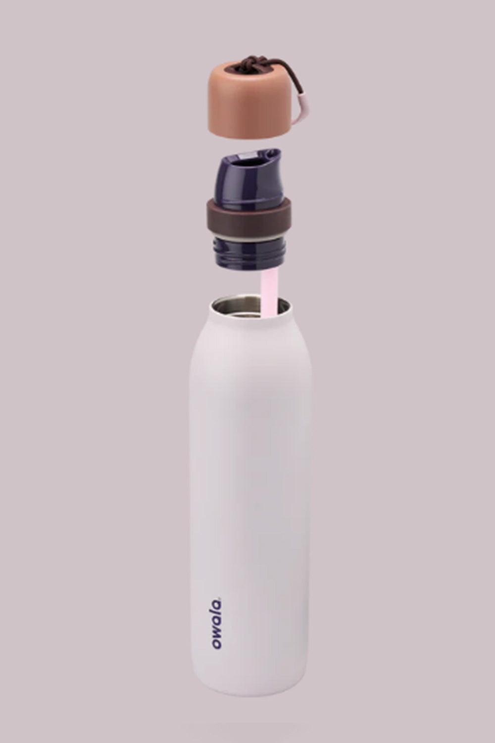 Owala FreeSip Twist 24oz Stainless Steel Water Bottle in Quiet Lavender