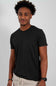 Basic Crewneck T-Shirt for Men in Black
