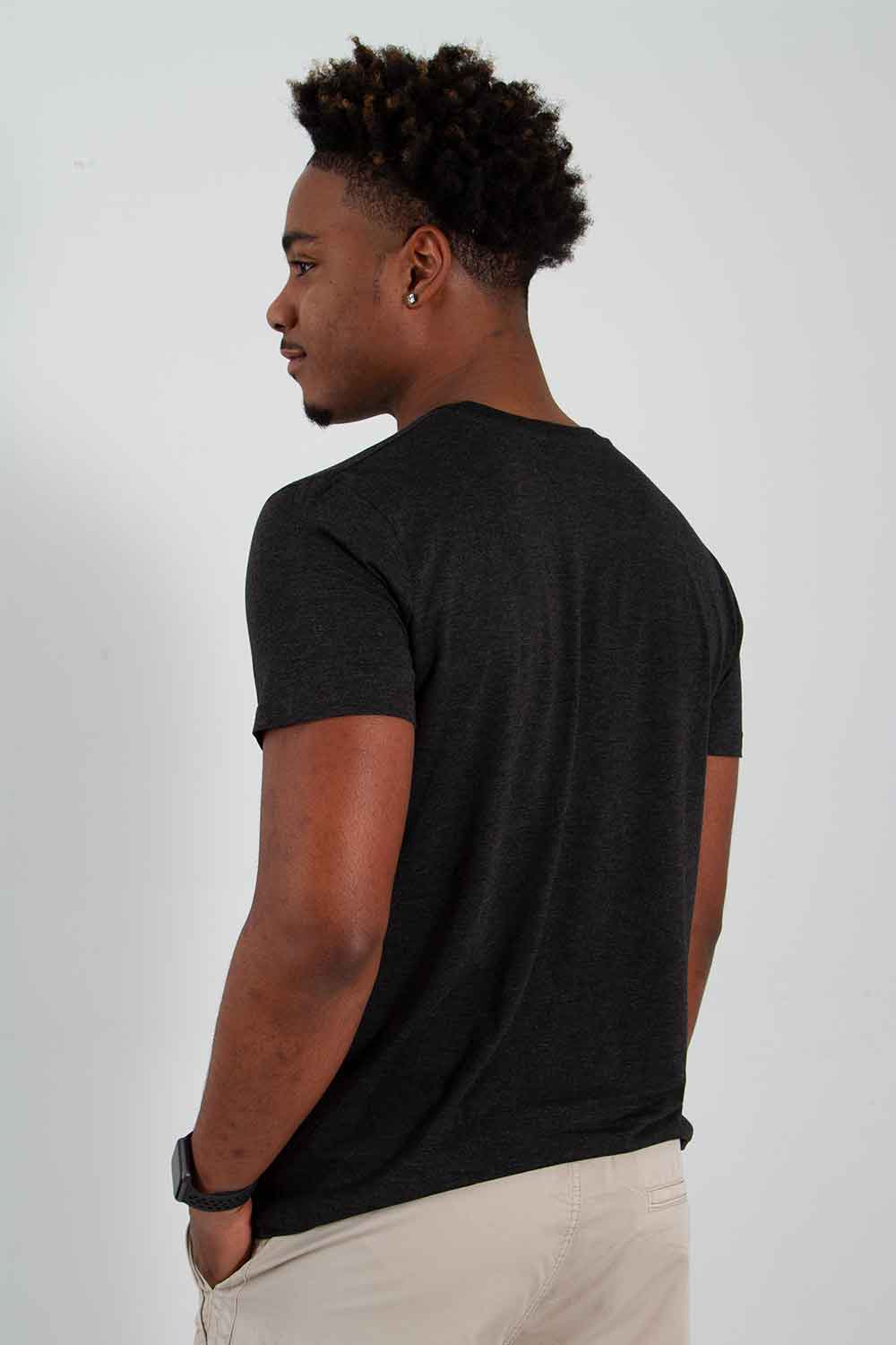 Basic Crewneck T-Shirt for Men in Black