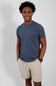 Basic Crewneck T-Shirt for Men in Indigo Blue