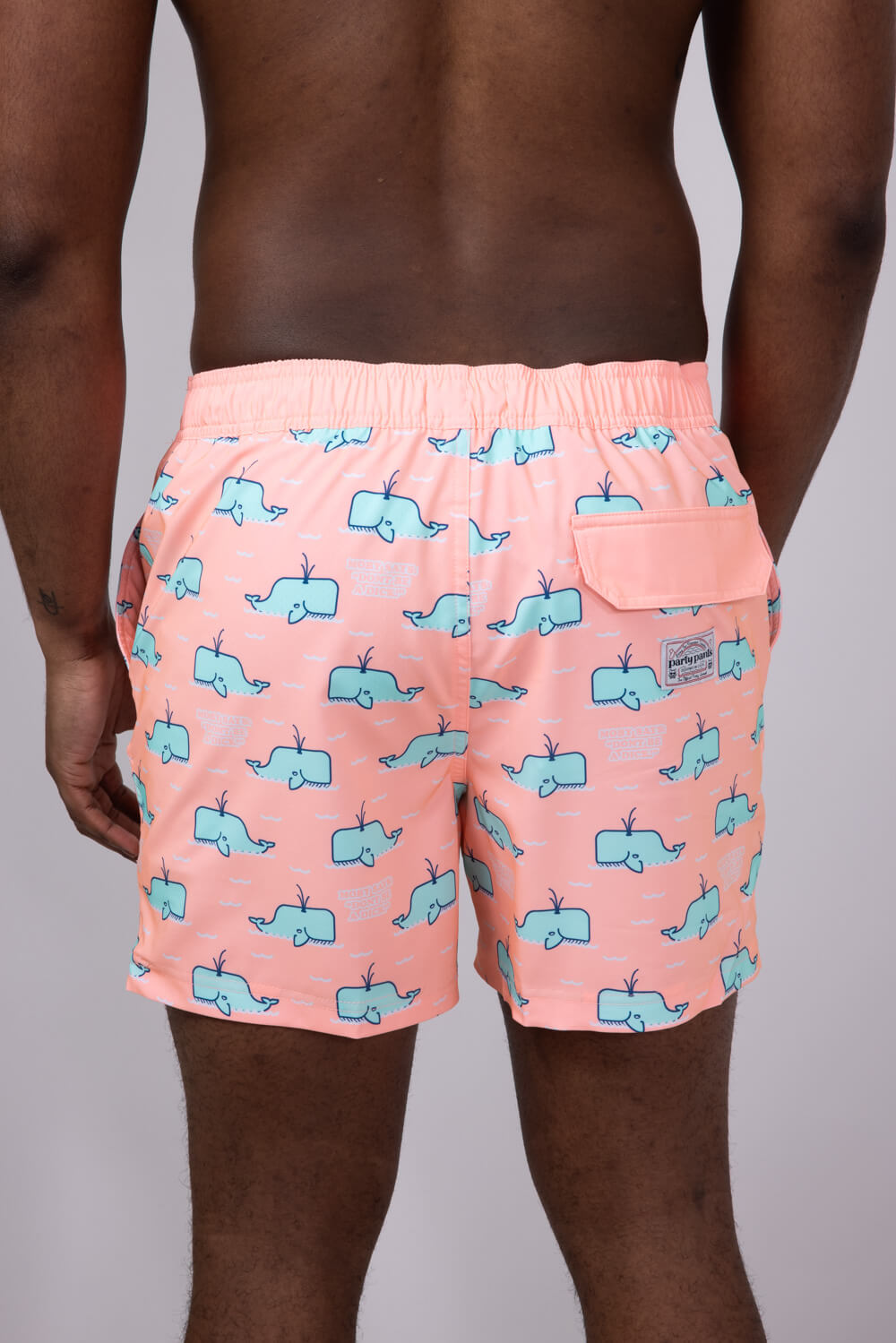 Party Pants Moby 2.0 Swim Shorts for Men in Pink