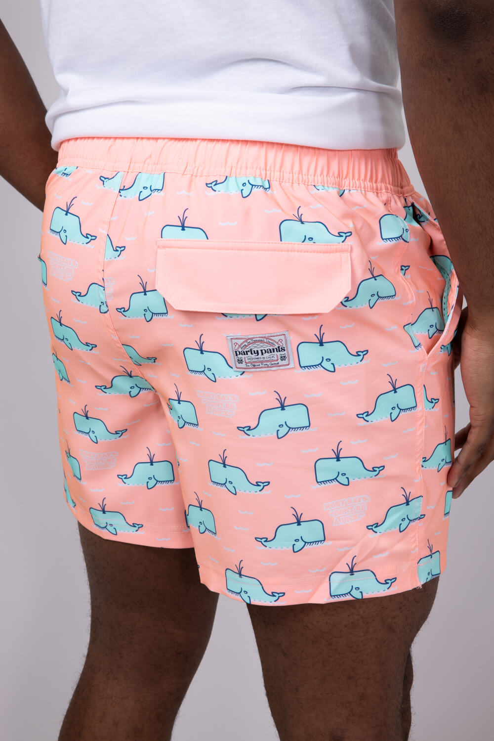 Party Pants Moby 2.0 Swim Shorts for Men in Pink