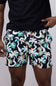 Party Pants Palm Melt Swim Shorts for Men in Black