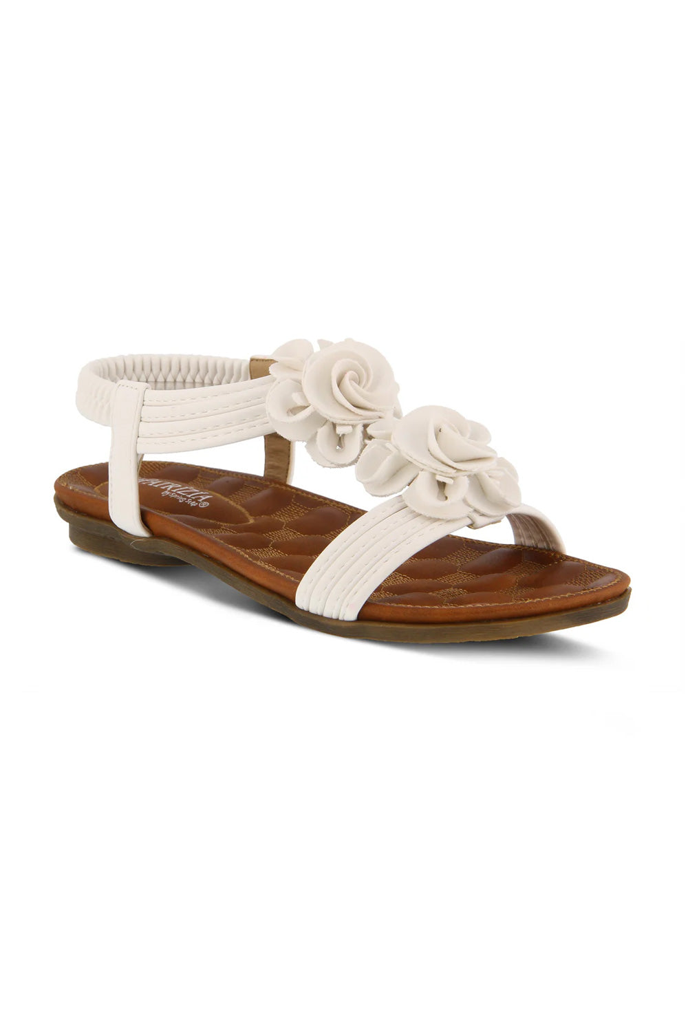 Patrizia Nectarine Floral Sandals for Women in White