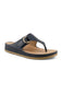 Patrizia Rozeta Thong Slide Sandals for Women in Black | ROZETA-BLACK
