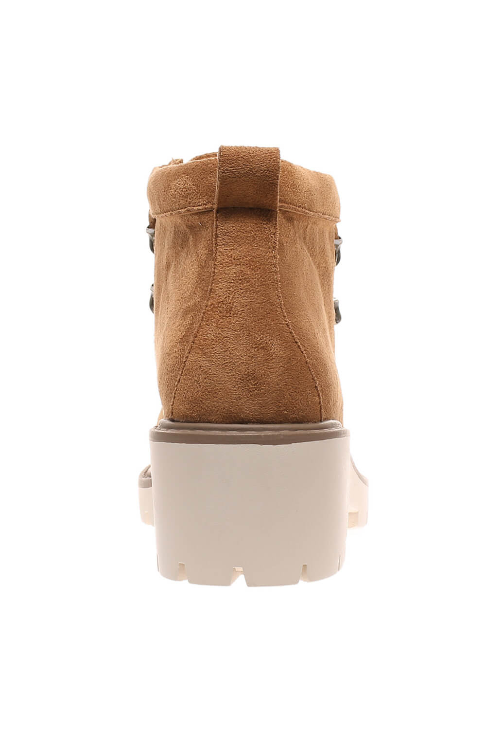 Pierre Dumas Soho Lace Heeled Booties for Women in New Tan