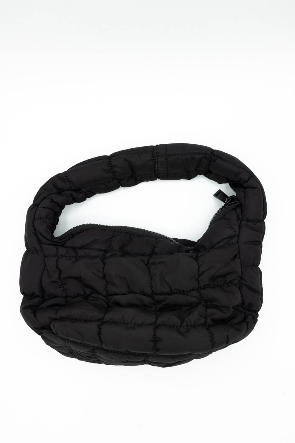 Quilted Puffer Mini Bag for Women in Black