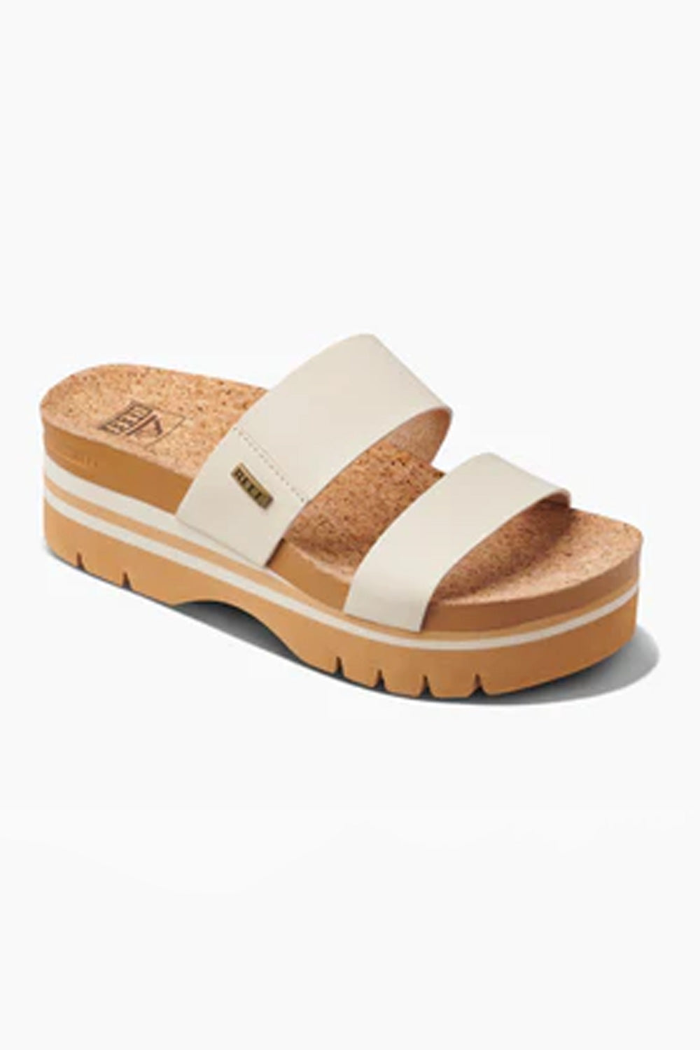 Reef Shoes Cushion Vista Higher Sandals for Women in Vintage Tan