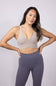 Ruched Racerback Bra for Women in Taupe