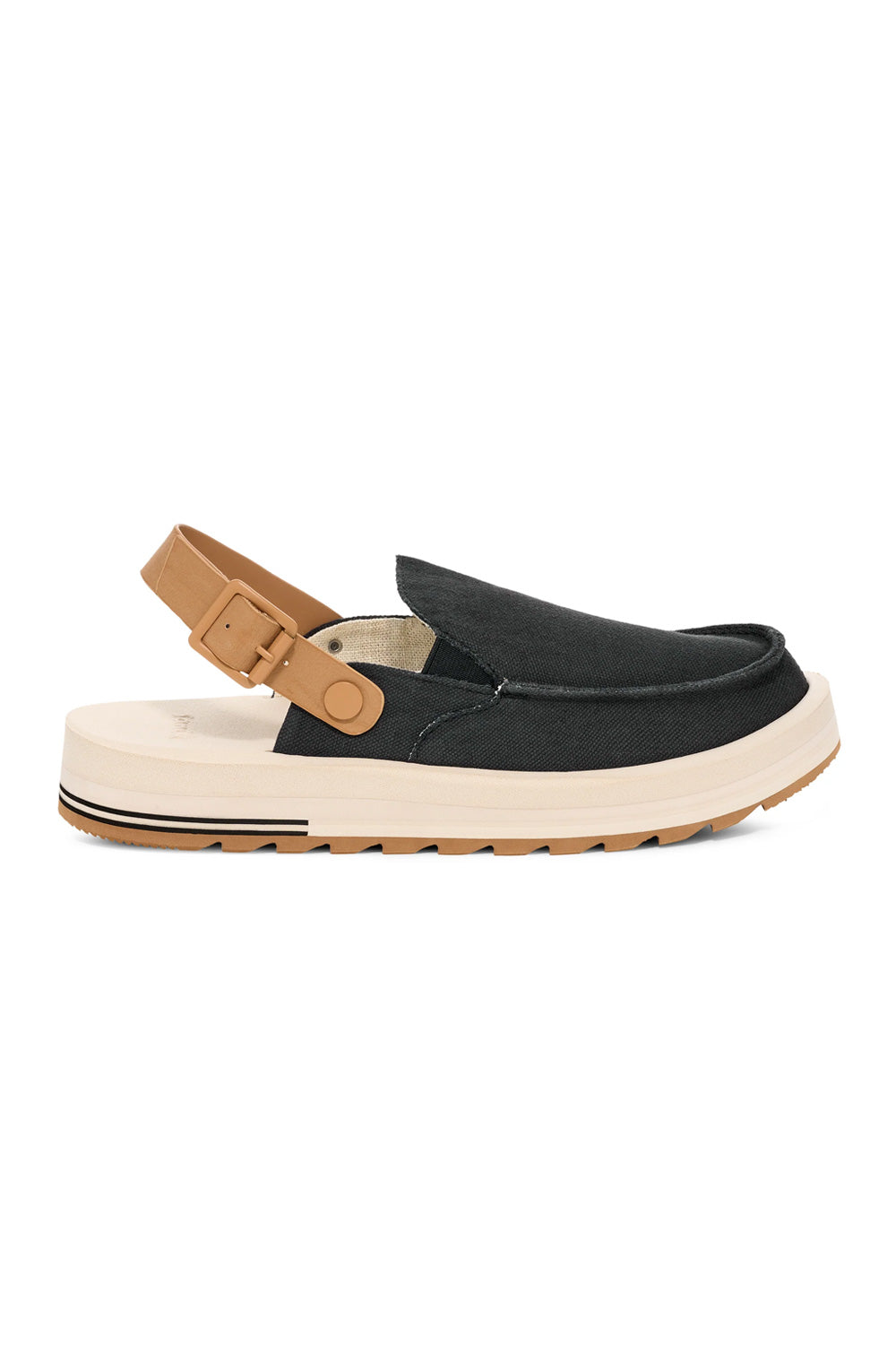 Sanuk Donna Mesa Mules for Women in Black