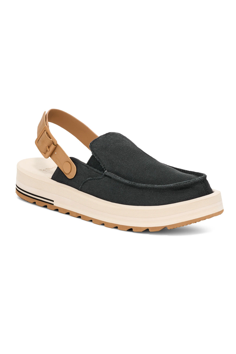 Sanuk Donna Mesa Mules for Women in Black