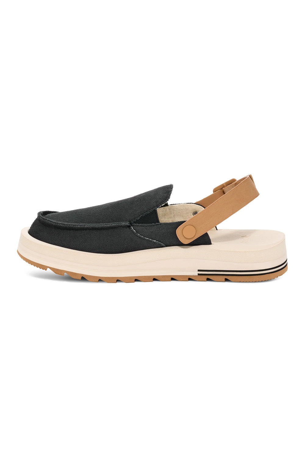 Sanuk Donna Mesa Mules for Women in Black