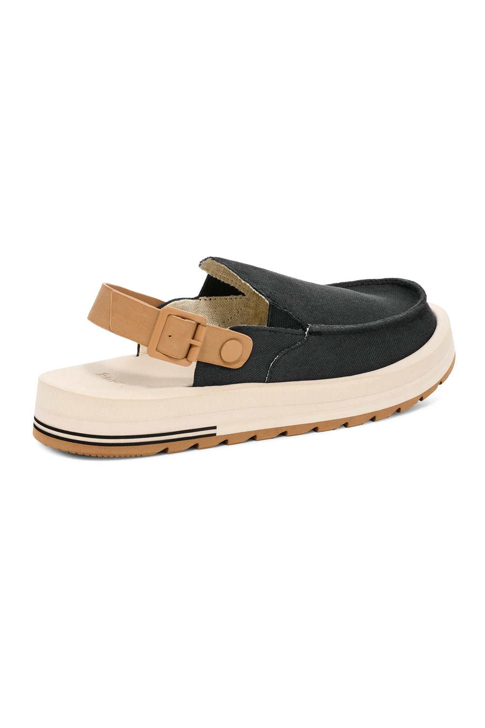 Sanuk Donna Mesa Mules for Women in Black