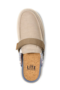 Sanuk Happy Hour Lite Resort Mule for Men in Taupe