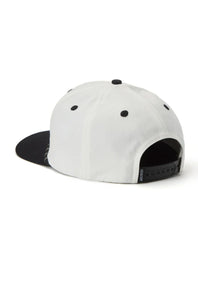 Seager Los Rios Canvas Snapback Hat for Men in Cream/Black
