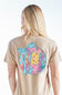 Simply Southern Shirts Patched Baseball T-Shirt for Women in Khaki