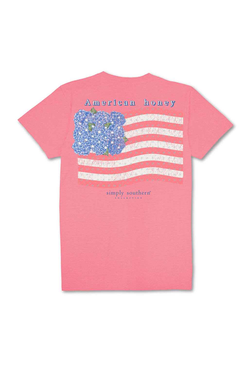Simply Southern American Honey T-Shirt for Women in Pink 