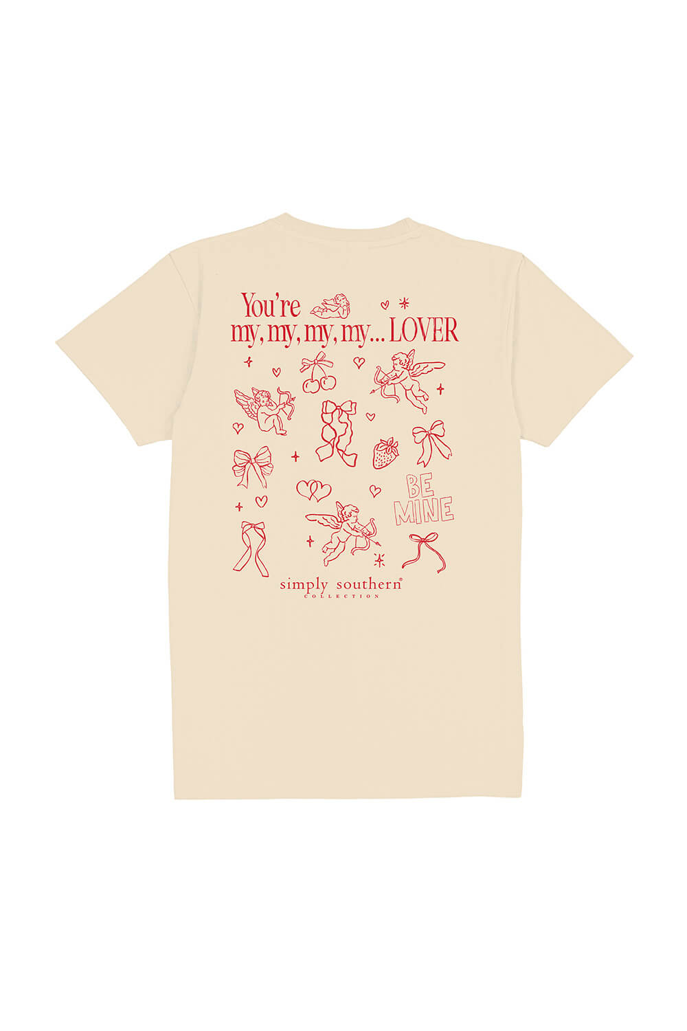 Simply Southern You’re My Lover T-Shirt for Women in Natural