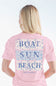 Simply Southern Beach Days T-Shirt for Women in Light Pink