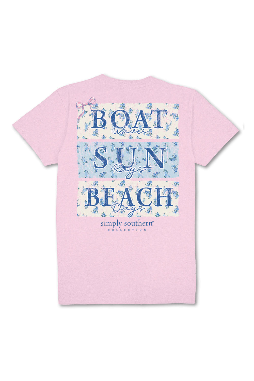 Simply Southern Beach Days T-Shirt for Women in Light Pink