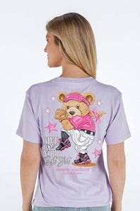 Womens Simply Southern Shirts Best Shot T-Shirt for Women in Lilac