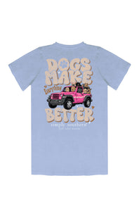 Simply Southern T-Shirts Better T-Shirt for Women in Wash Sea Blue