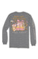 Simply Southern Plus Size Long Sleeve Books T-Shirt for Women in Charcoal Heather