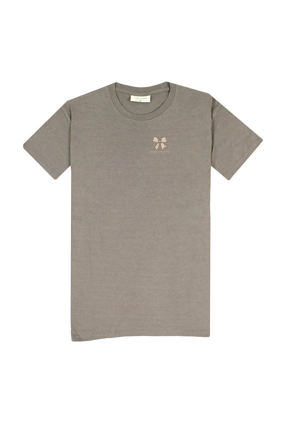  Simply Southern Plus Size Camo Bow T-Shirt for Women in Desert Heather