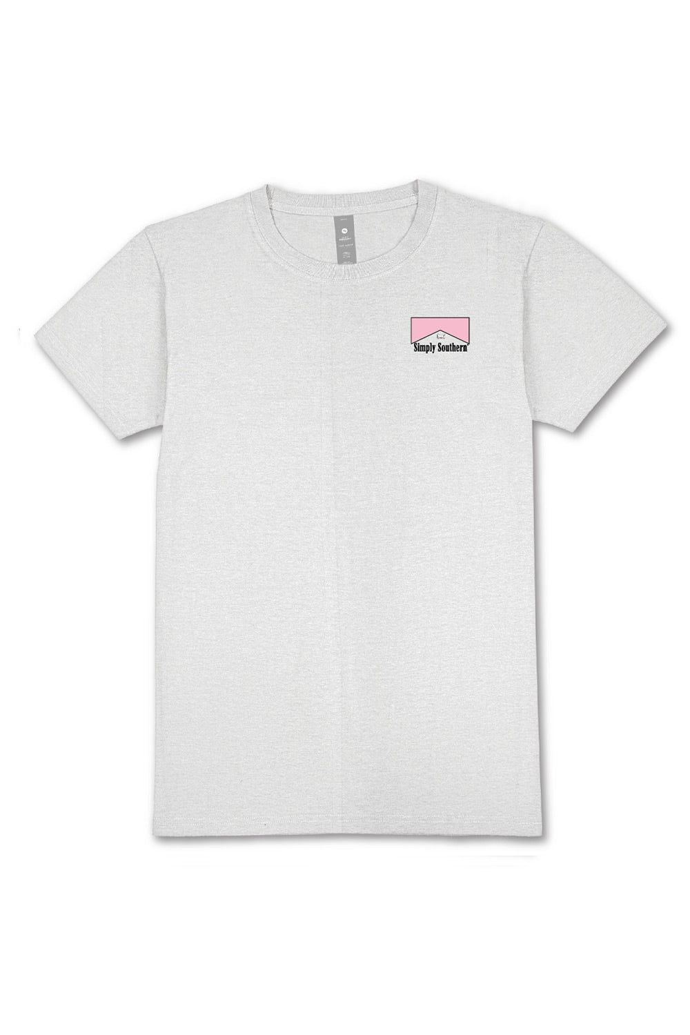 Simply Southern Plus Size Pink Camo Pack T-Shirt for Women in Star Grey