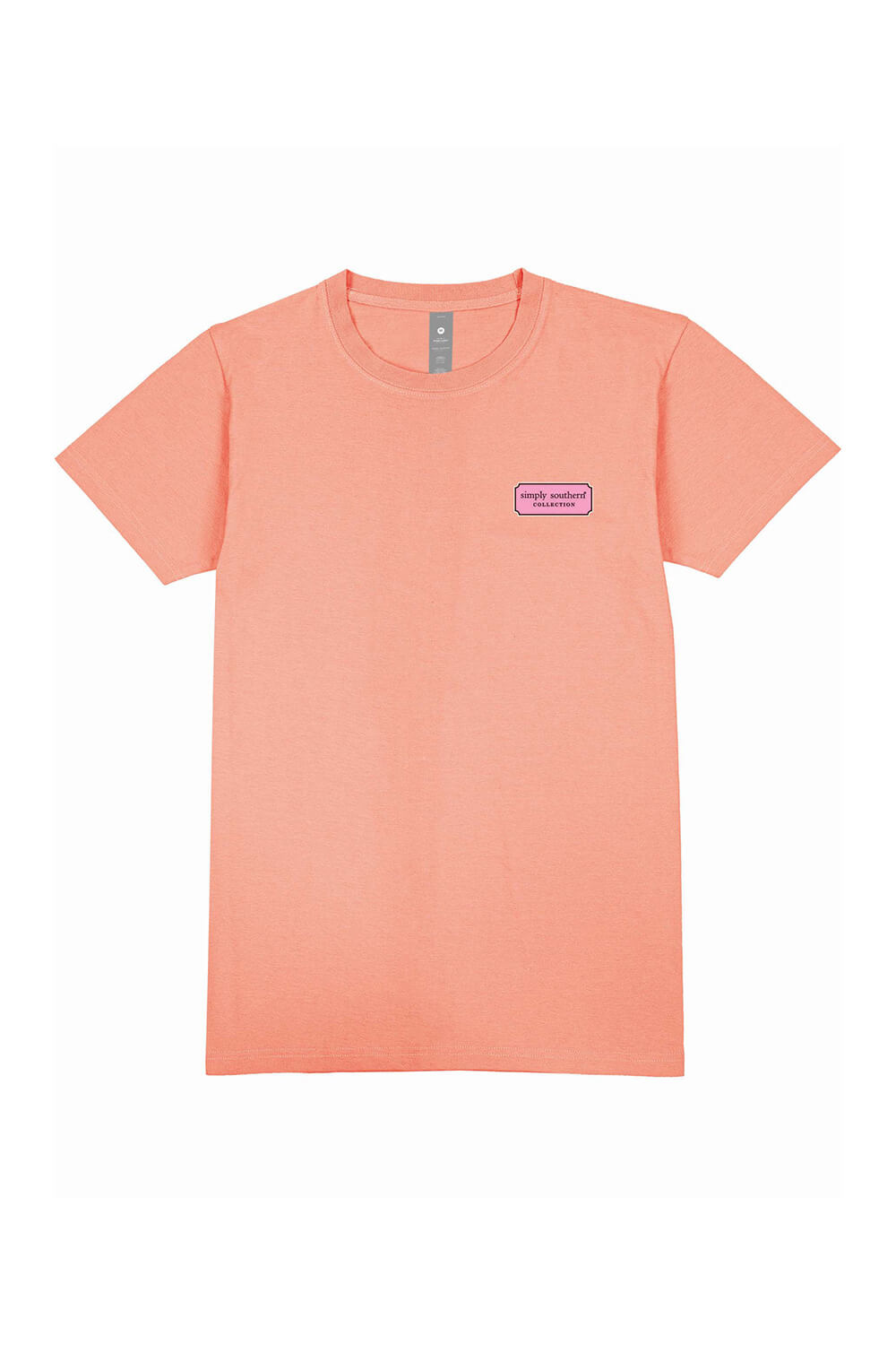 Simply Southern Plus Size Coffee Cups T-Shirt for Women in Peach