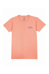 Simply Southern Coffee Cups T-Shirt for Women in Peach