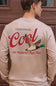 Simply Southern Men's T-Shirt Long Sleeve Cool Duck T-Shirt for Men in Mocha