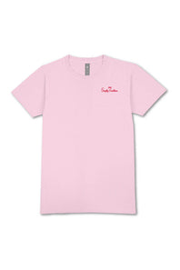 Simply Southern Cow Logo T-Shirt for Women in Light Pink