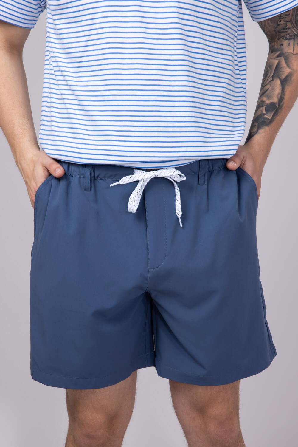 Mens Simply Southern 6.5” Dock Shorts for Men in Blue
