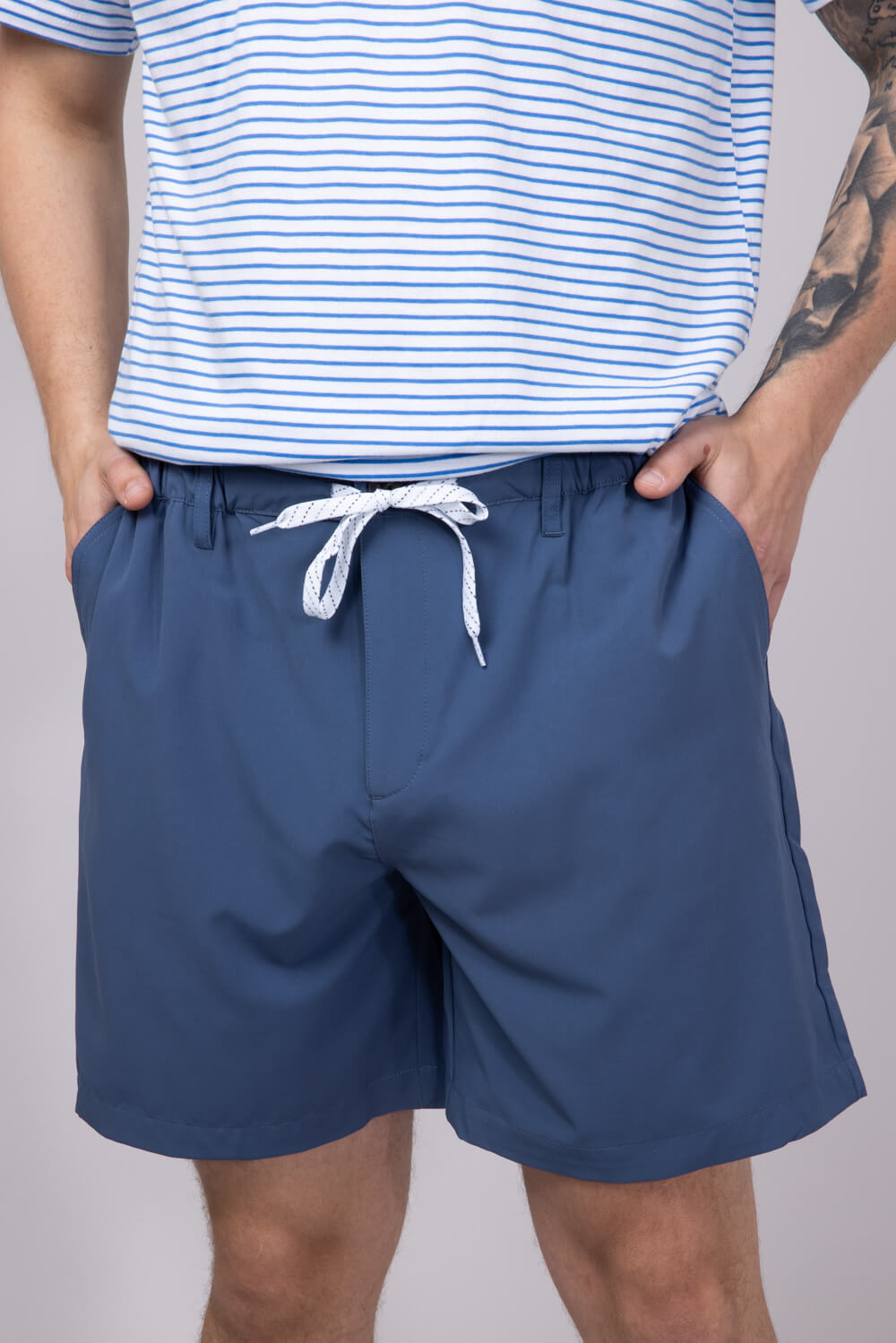 Mens Simply Southern 6.5” Dock Shorts for Men in Blue