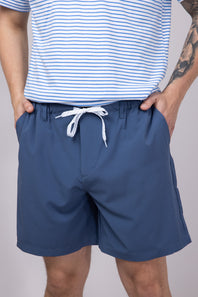 Mens Simply Southern 6.5” Dock Shorts for Men in Blue